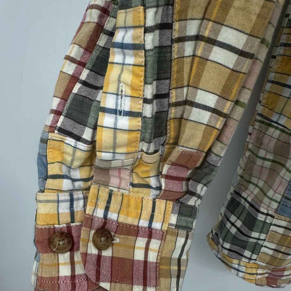Orvis Men’s Large Plaid Checkered Button Up Long Sleeve Shirt Preppy - Picture 3 of 7